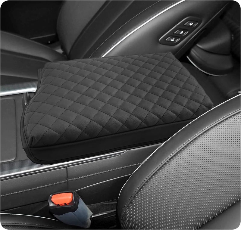 LUWU 2025 Palisade Center Console Cover Compatible with 2020-2024 2025 Palisade Accessories Armrest Cover Center Console Pad Armrest Console Cover (Thick Black) - Image 1